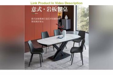 Discount Italian Rock Plate Dining Tables and Chairs Set Simple Modern Northern European Multi-Func