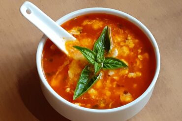 Italian basil tomato soup recipe | Soup recipes | Italian Basil soup | Italian style soup | Soup | 1