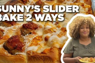 Sunny Anderson's Easy and Cheesy Stuffed Slider Bake Two Ways | The Kitchen | Food Network