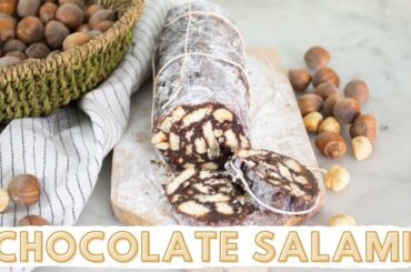 Chocolate Salami Recipe | Italian Dessert (VEGAN)