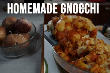 Homemade gnocchi Sorrentina,  easy and tasty italian baked gnocchi