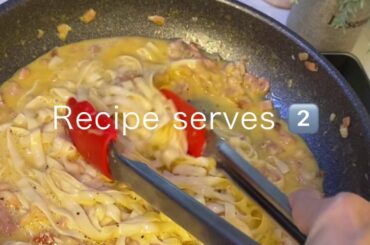 The Carbonara, Sarah’s Carbonara Four, Italian style, with keto/ low carb oat fiber pasta