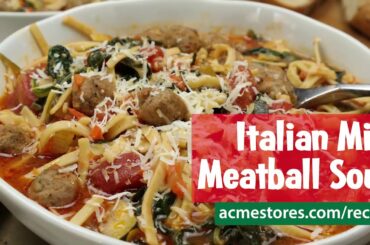 Italian Mini Meatball Soup