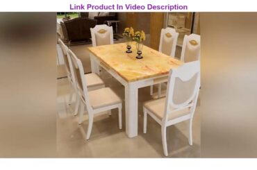 Limited Time Modern Style Table 100% Solid Wood Italy Style Luxury Dining Table Set 6 chairs o1097