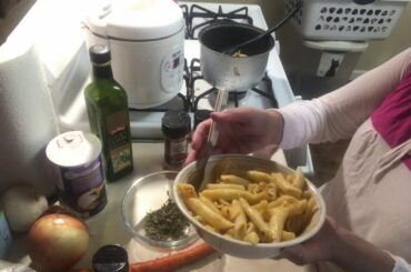 Yummy Pasta Kasturi Methi recipe, Italian Pasta with an Indian twist, quick, easy, and satisfying.