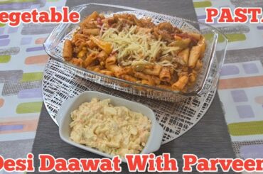 Vegetable PASTA  || ITALIAN Style Recipe || Desi Daawat With Parveen !!!