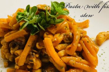 #pasta #seafood #fishrecipe #italianrecioe How to cook Italian food  recipe Pasta with fish stew