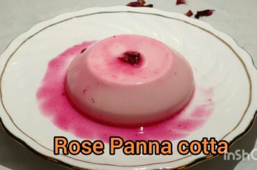 Rose Panna Cotta recipe | Gulab Panna Cotta | Easy and Quick Dessert Recipe | Italian Dessert