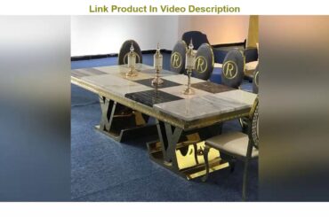 How To Buy Contemporary Luxury Marble Top Gold Stainless Steel Dining Table for 8 to 10 Person