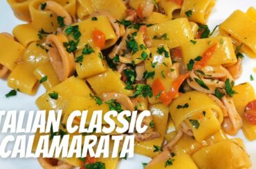 THE BEST ITALIAN SEAFOOD PASTA - CALAMARATA