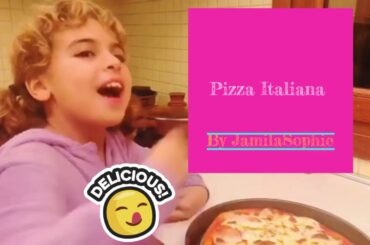 How I make Italian pizza | kids cooking | how to make pizza at home