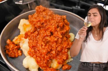 Make Gnocchi Bolognese With Me! | Weeknight Favorites | Italian Cooking