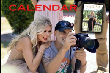 The BBC Strictly's Nadiya Bychkova OFFICIAL CALENDAR Photoshoot BTS in Italy with Ales Bravnicar