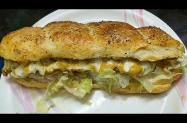Homemade Subway Grilled Chicken Sandwich // Italian Bread Recipe // Grilled Chicken Sandwich