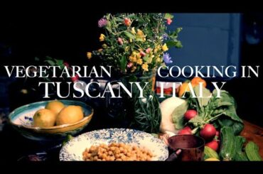RELAXING VEGETARIAN COOKING: Italian Antipasti, Vegan Hummus, Easy Appetisers in Tuscany, Italy