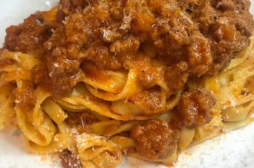 RAGU BOLOGNESE/ Classic italian  recipe/ with fresh egg pasta