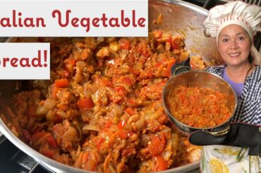 Italian Vegetable Spread (Caponata or Zacusca) by No Fear Cooking!