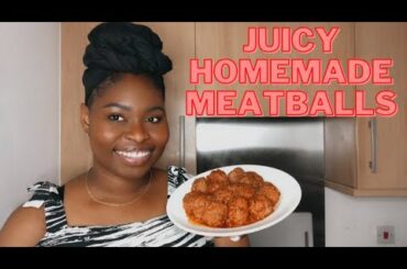Easy Meatball Recipe | Homemade Meatballs the Italian Way | IamSarine