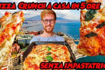 Pizza Crunch pronta in 5 ore - Senza impastatrice facilissima da fare a casa