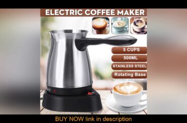 Top 220V Coffee Make 500ml Stainless Steel Separated Italian Mocha Pot Greek Turkish Electric Coffe