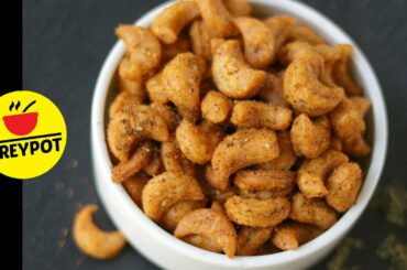 Cashew Snack without Cashews | Salted Cashew Shaped Indian Teatime Snack with Italian Spice Mix