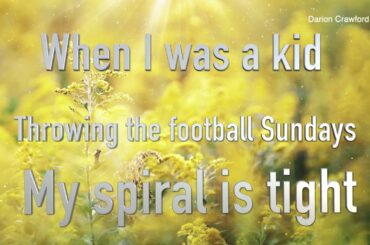 Darion Crawford, “Italian Food; Playing Catch; Winter; Moving into College; Playing Madden”