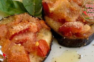 Baked Eggplant with tomatoes (very quick!) - Italian side dish
