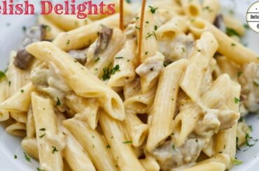Easy to Cook White Sauce Pasta by | Delish Delights |