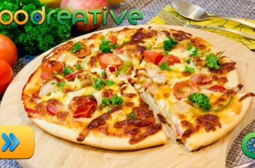 Chicken Pizza Recipe  | Fast & Easy | Italian Food - foodreative.com