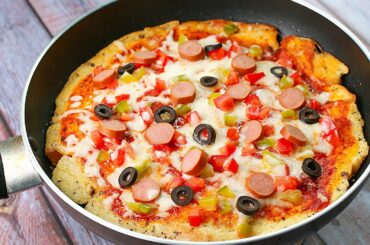 Bread Egg Pan Pizza  | Quice Bread Pizza Recipe | Bread Pizza On Tawa  | Toasted