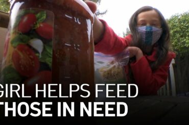 Palo Alto Girl Distributes ‘Italian Dinner Kits' for Families in Need