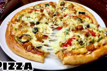 Best Ever Pizza Recipe| Chicken Pizza Recipe| Pizza Recipe Tamil| Soft Pizza Base|Pizza Famjam Vibes