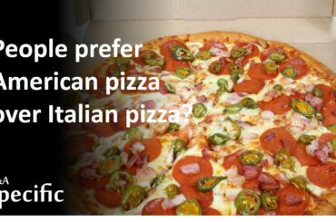 Why do people prefer American pizza over Italian pizza?