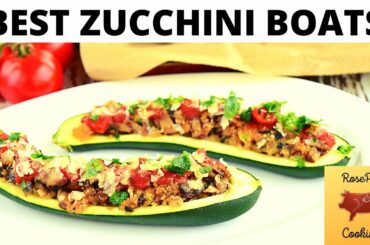 Baked Stuffed Zucchini The Best Recipe | Easy Italian Dinner Recipes