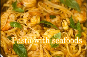 # COOKING SEAFOODS PASTA #SIMPLY AND EASY TO MAKE #DELICIOUS AND AFFORDABLE