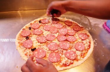 Lamb Pepperoni Pizza Simple Recipe || Pepperoni Italian Pizza