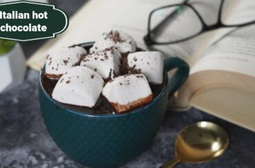 How to make creamy italian hot chocolate recipe || easy hot chocolate recipe