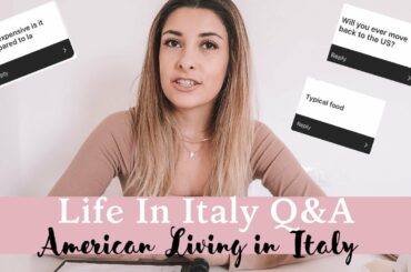 Life In Italy Q&A|Military Wife|Vicenza Italy|American In Italy|