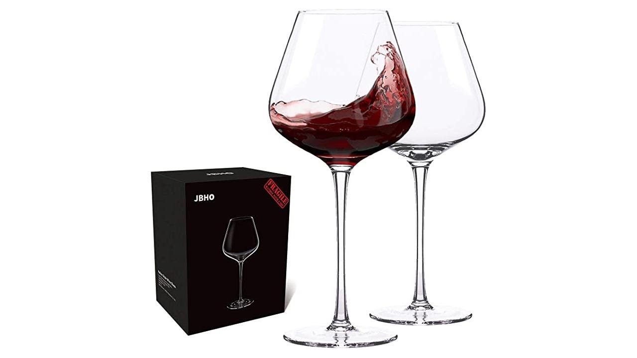 Hand Blown Italian Style Crystal Burgundy Wine Glasses – Lead-Free Premium Crystal Clear Glass – Se Hand Blown Italian Style Crystal Burgundy Wine Glasses - Lead-Free Premium Crystal Clear Glass - Se