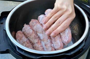 Instant Pot Frozen Italian Sausage Recipe - How To Cook Sausage In The Instant Pot - EASIEST EVER!