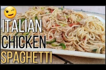 Italian Style Chicken Spaghetti||Spaghetti Recipe||Shamim recipes