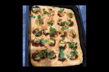Chicken Keema and Cheese Focaccia Bread Recipe (V95)