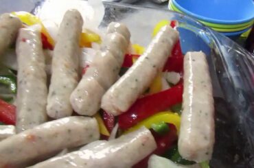First time cooking Italian Sausage & Peppers (easy tasty meal ideas)