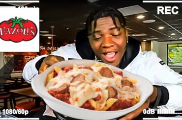 ITALIAN FOOD PASTA MUKBANG | FAZOLI'S RESTAURANT **EATING SHOW**