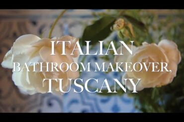 ITALIAN SMALL BATHROOM RENOVATION MAKEOVER, TUSCANY ITALY (PART 1)
