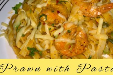 Prawn pasta/ how to cook easy prawn pasta/ delicious prawn Italian pasta.