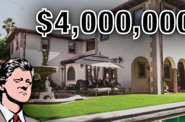 $4 Million ITALIAN MANSION That BILL CLINTON Stayed In! Private Pool, Outdoor Bar and So Much Marble