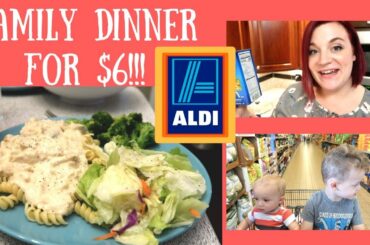 $6 DINNER FOR 4 AT ALDI! CREAMY ITALIAN CHICKEN RECIPE! CHEAP & DELICIOUS MEAL!