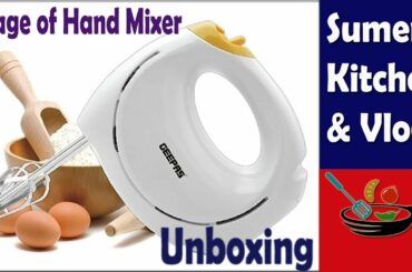 GEEPAS Hand Mixer GHM43012 Unboxing and Usage | How to use GEEPAS Hand Blender & review | Urdu.