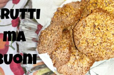 How to make Italian Brutti Ma Buoni flourless nut cookies easy recipe
